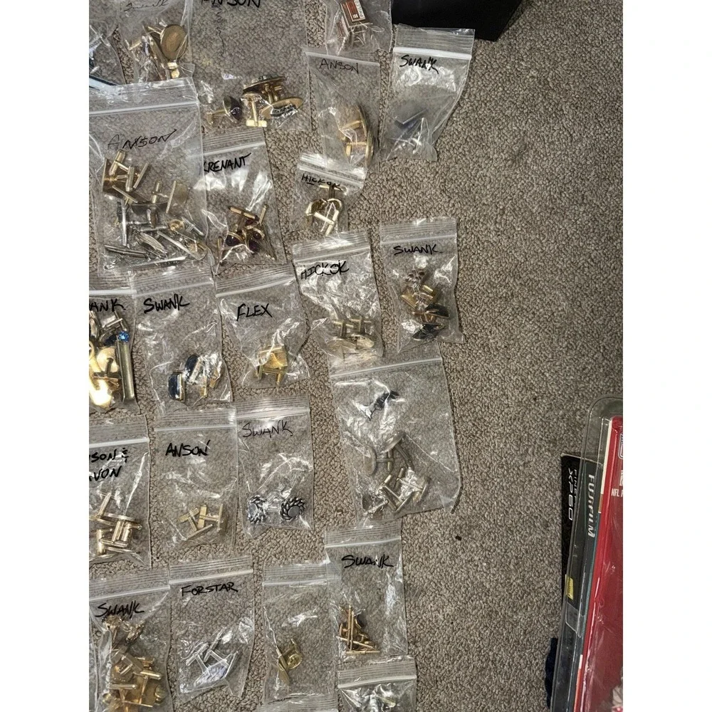 Vintage Cufflinks Tie Tacks Tie Bars Huge Lot 500+pcs Swank Sara Cov Anson Hicko